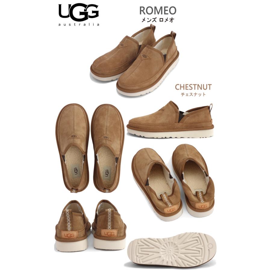 Ugg アグ ロメオ Romeo シープスキンシューズ スリッポン メンズ Chestnut Dark Grey Ugg Romeo Day Tripper 通販 Yahoo ショッピング