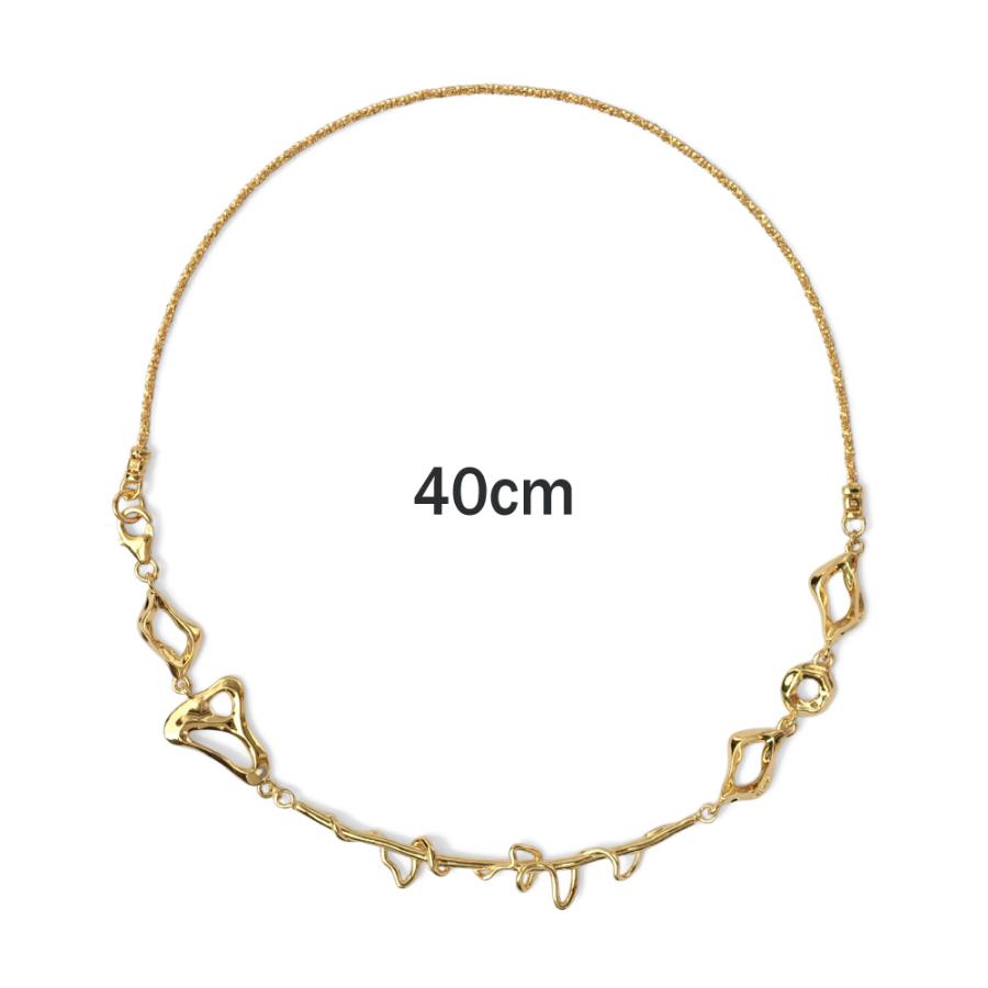 YOSTER ヨースター ユニセックス Cryptic Mind Necklace クリプティックマインドネックレス ゴールド 24K Gold-plated Sterling Silver ＆ Brassの画像