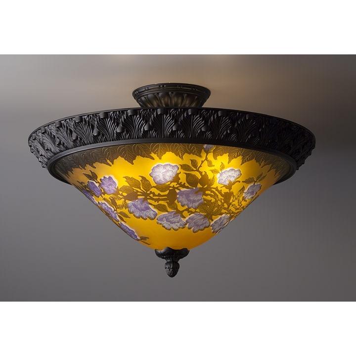 AGL-06DB/6-62　6灯シーリング　文様/Magnolia〜木蓮　※受注後在庫有無ご連絡します。この商品は、メーカーより直送となります。