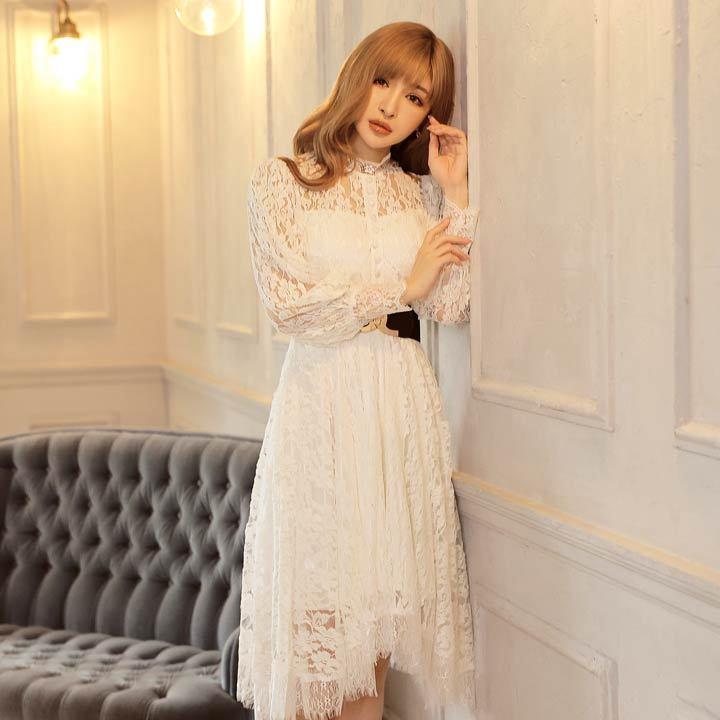 ワンピース レディース ダレノガレ明美着用 ロング スリーブ ハイネック ミディ ワンピース 3l7g035 Dazzy Store 通販 Yahoo ショッピング