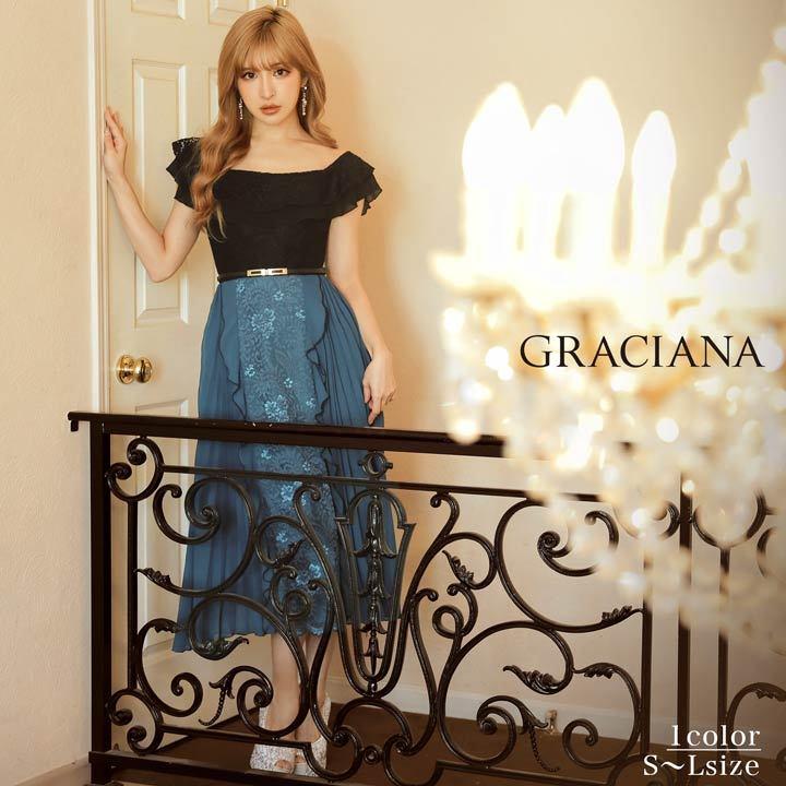 ワンピース レディース ゆんころ着用 ディープ バイカラー オフショルダー ロング ワンピース Graciana 3l7g041 Dazzy Store 通販 Yahoo ショッピング