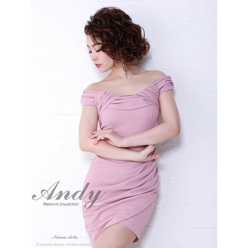 ドレス キャバ キャバドレス ワンピース Andy ワンカラー オフショル ラップ風 タック タイト ミニドレス S M ピンク 青 白 黒 シ Ae Dazzy Store 通販 Yahoo ショッピング