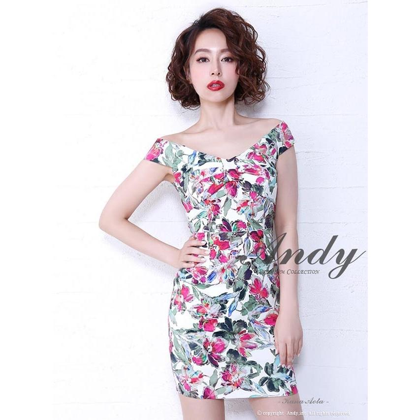 ドレス キャバドレス ワンピース ナイトドレス Andy S M ボタニカルフラワー柄 タイト ミニドレス 赤 ピンク ミント 総柄 女性 Daz Ax Dazzy Store 通販 Yahoo ショッピング