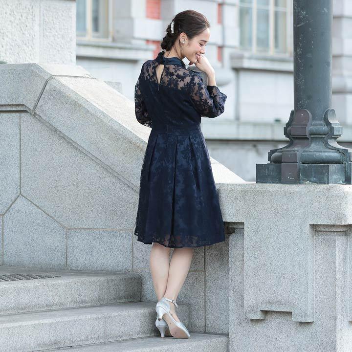 在庫処分セール ドレス 結婚式 パーティードレス ボウタイ リボン オール レース Aライン 膝丈 ドレス ドレス ワンピース 発表会 結婚式 ワンピース お 高質で安価 Centrodeladultomayor Com Uy