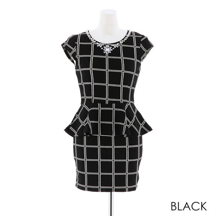 価格改定 ワンピース レディース バイカラー チェック柄 ぺプラム タイト ミニ ワンピース De7g045 Dazzy Store 通販 Yahoo ショッピング