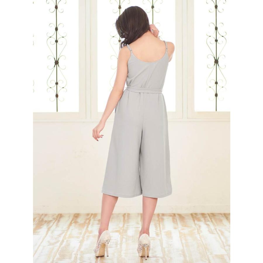 ドレス キャバドレス ワンピース 大きいサイズ S M L サイズ ワントーンウエストリボン付オールインワンパンツドレス Dazzy Lounge Dh Dazzy Store 通販 Yahoo ショッピング