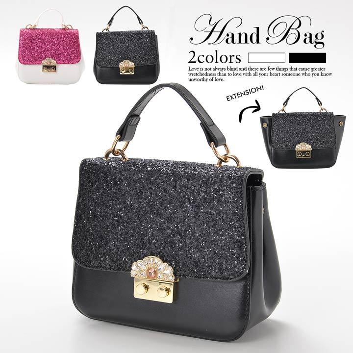 ショルダーバッグ レディース ゴージャス ラメ ビジュー ハンドバッグ Hl7d111 Dazzy Store 通販 Yahoo ショッピング