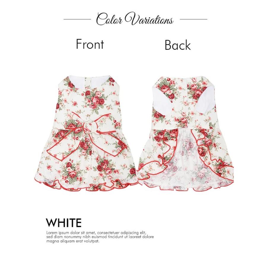 犬服 S M 花柄リボン付ドッグウェア 犬 服 犬服 イヌ Dog Wear パーカー ドッグウェア 防寒 つなぎ カバーオール 洋服 小型犬用 Wd Dazzy Store 通販 Yahoo ショッピング