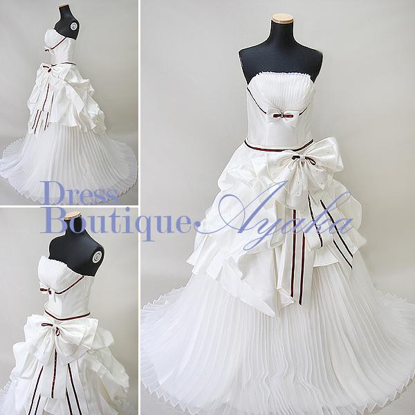 ハリのある純白サテン【お家de試着可】9号 新品・未使用 | 