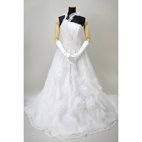 【在庫処分】ウエディングドレス Aライン 10号 ワンオーナー クリーニング済 |  | 01