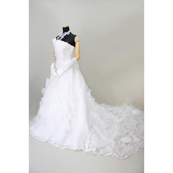 【在庫処分】ウエディングドレス Aライン 10号 ワンオーナー クリーニング済 |  | 02