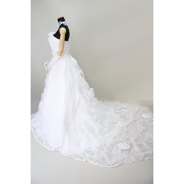 【在庫処分】ウエディングドレス Aライン 10号 ワンオーナー クリーニング済 |  | 03