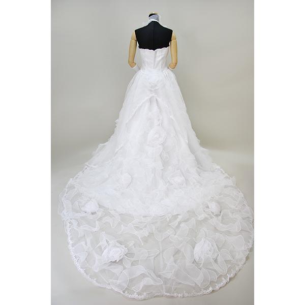 【在庫処分】ウエディングドレス Aライン 10号 ワンオーナー クリーニング済 |  | 04