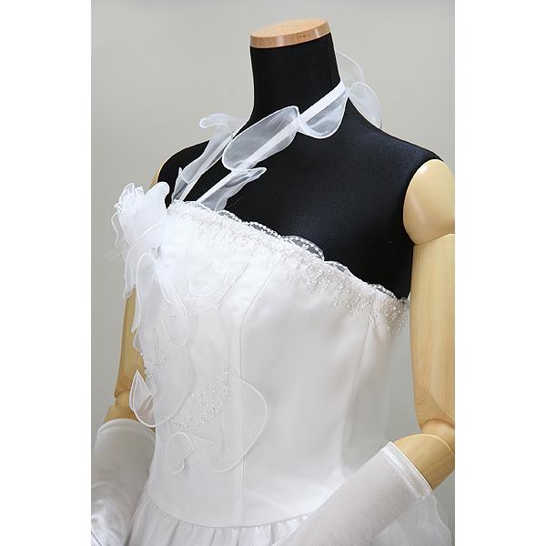 【在庫処分】ウエディングドレス Aライン 10号 ワンオーナー クリーニング済 |  | 06