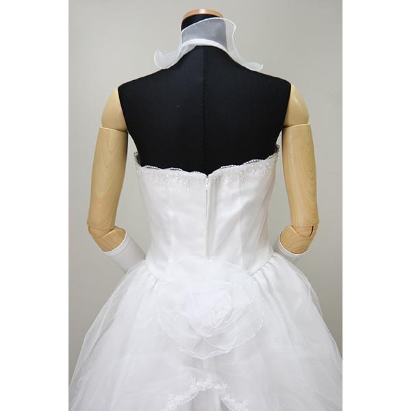 【在庫処分】ウエディングドレス Aライン 10号 ワンオーナー クリーニング済 |  | 08