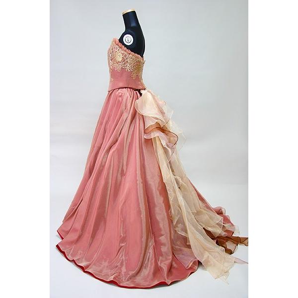 カラードレス Aライン 姫系 ゴージャス系 デザイナーデザイン 10号 ワンオーナー クリーニング済【お家de試着可】 |  | 02