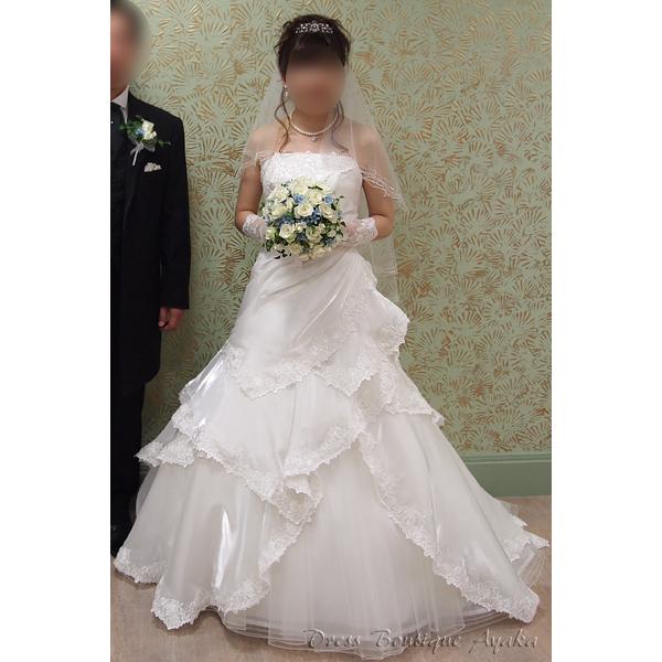 ワタベウェディング（GD-154）【お家de試着可】 9号 ワンオーナー クリーニング済 |  | 09