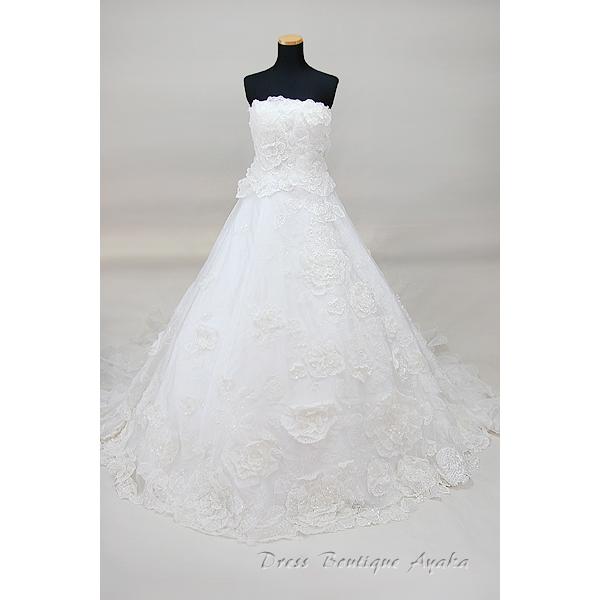 ビジューがキラキラ【お家de試着可】9号 ワンオーナー クリーニング済 |  | 01