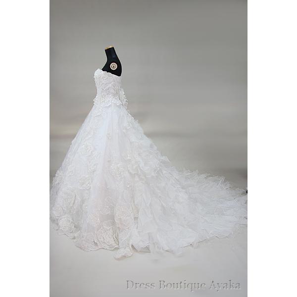 ビジューがキラキラ【お家de試着可】9号 ワンオーナー クリーニング済 |  | 05