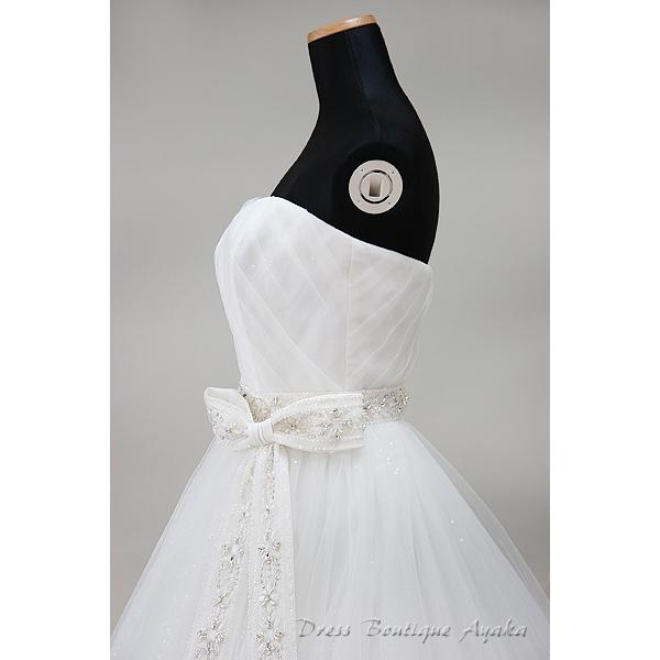 ワタベウエディング alohina moe lino  ウェディングドレス クリーニング済 Aライン プリンセスドレス 11号 ワンオーナー 前撮り 編み上げ仕様 |  | 06