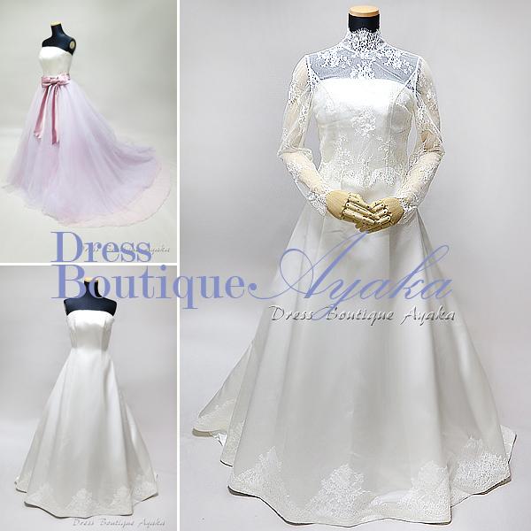 Vive la mariee! フランス製 ウェディングドレス 試着可 クリーニング済 結婚式 Aライン プリンセスドレス 11号 ワンオーナ | 