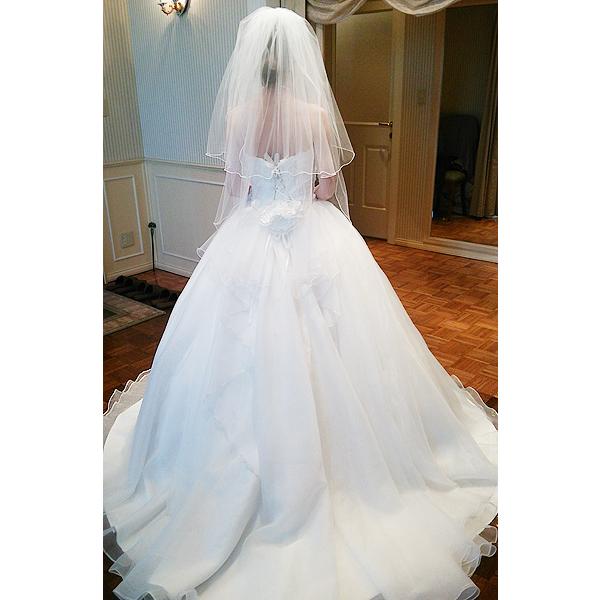 ウェディングドレス 試着可 クリーニング済 プリンセスライン ワンオーナー 結婚式 編み上げ仕様 ブライダルフォト レンタル |  | 10
