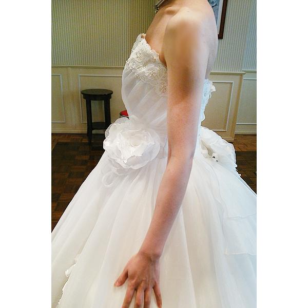 ウェディングドレス 試着可 クリーニング済 プリンセスライン ワンオーナー 結婚式 編み上げ仕様 ブライダルフォト レンタル |  | 11