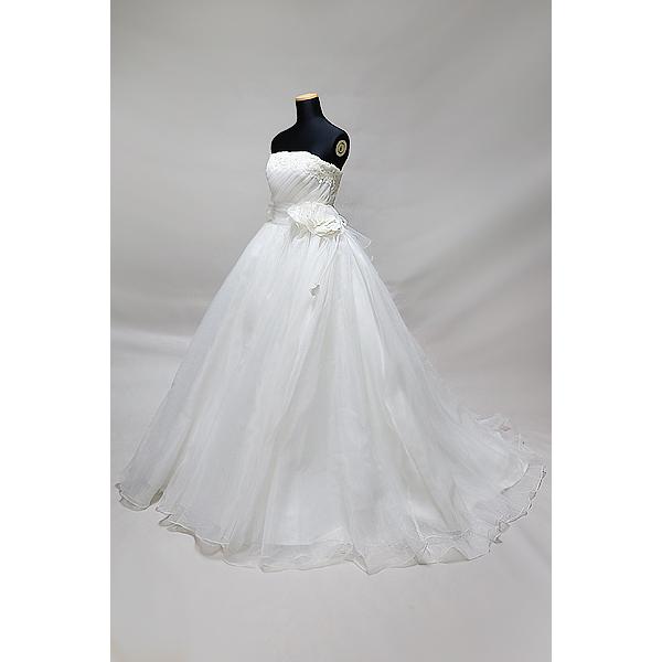 ウェディングドレス 試着可 クリーニング済 プリンセスライン ワンオーナー 結婚式 編み上げ仕様 ブライダルフォト レンタル |  | 02