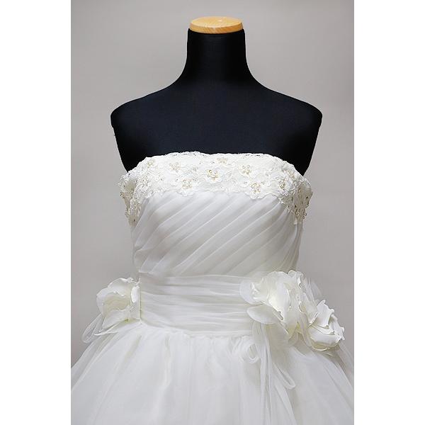 ウェディングドレス 試着可 クリーニング済 プリンセスライン ワンオーナー 結婚式 編み上げ仕様 ブライダルフォト レンタル |  | 05