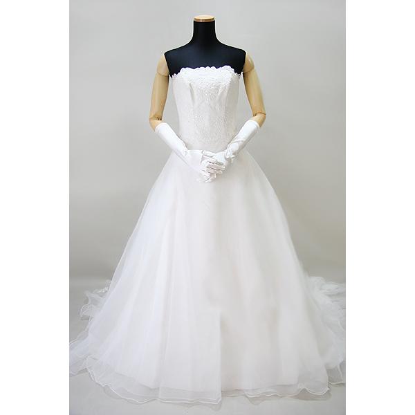 ワタベウェディング ESS-187【お家de試着可】 Aライン 7号 ワンオーナー クリーニング済 |  | 01