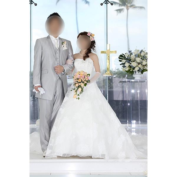 ワタベウェディング ARIETTA-3 4号  ウエディングドレス クリーニング済 Aライン ワンオーナー 結婚式 写真婚 |  | 01