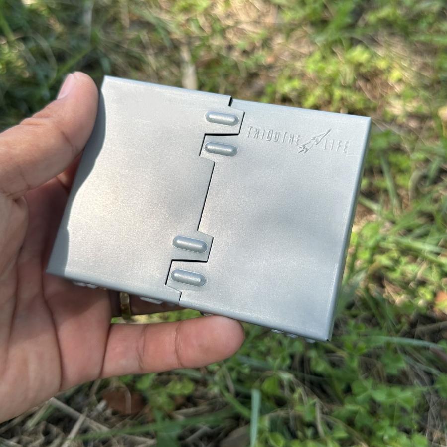 シアザライフ ポケットストーブ 五徳 固形燃料 コンロ スタンド 折りたたみ 軽量 ケース付 |  | 08