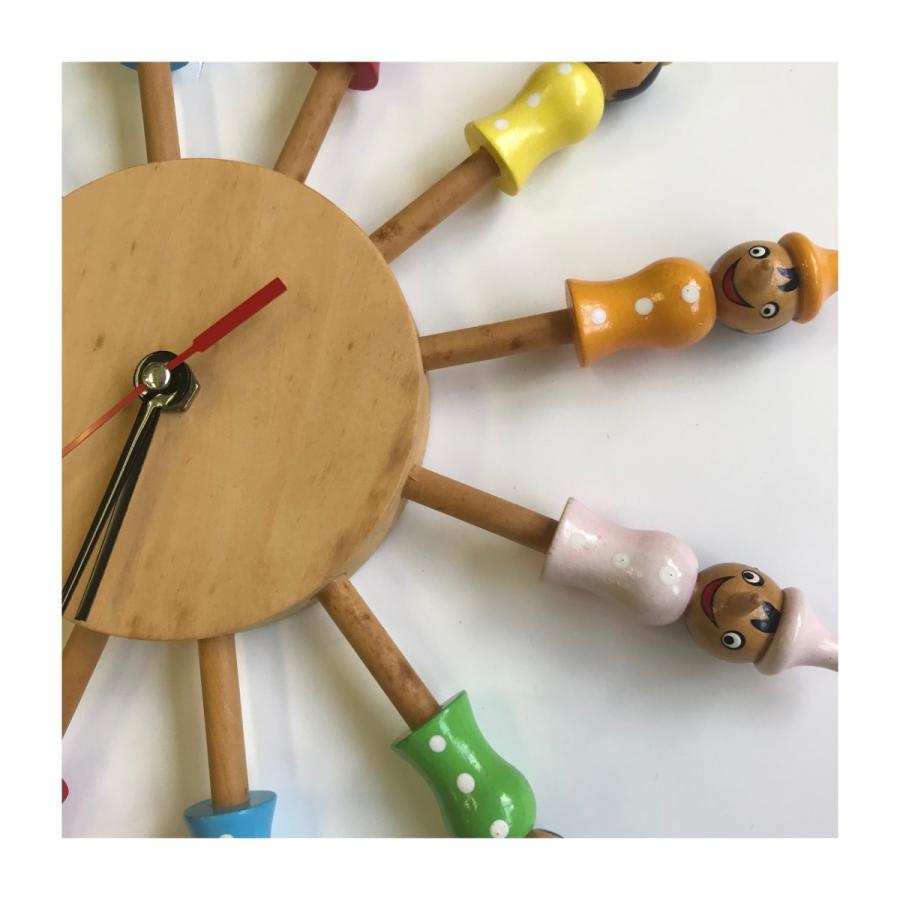 売り切れました！WOODEN WALL CLOCK CROWN　ピノキオ |  | 04