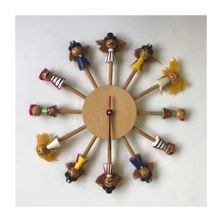 売り切れました！WOODEN WALL CLOCK CROWN　パイレーツ | 