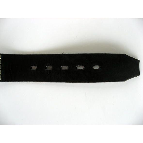 HTC (Hollywood Trading Company) #14 PYRAMID BELT BLACK×SILVER 5連ピラミッドスタッズベルト ブラック×シルバー | ハリウッドトレーディングカンパニー | 04