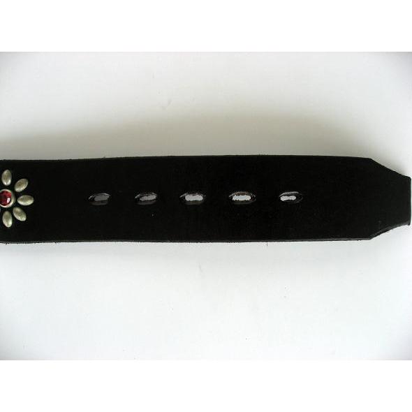 HTC (Hollywood Trading Company) #24 S BELT RUBY FLOWER BELT BLACK ルビーフラワーベルト ブラック | ハリウッドトレーディングカンパニー | 04