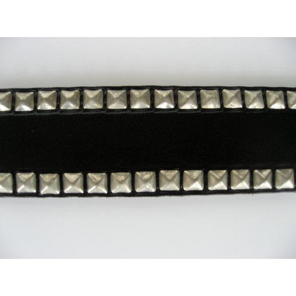 HTC (Hollywood Trading Company) EDGE PO PYRAMID BELT BLACK×SILVER ピラミッドスタッズベルト ブラック×シルバー | ハリウッドトレーディングカンパニー | 03