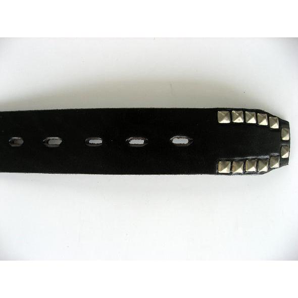 HTC (Hollywood Trading Company) EDGE PO PYRAMID BELT BLACK×SILVER ピラミッドスタッズベルト ブラック×シルバー | ハリウッドトレーディングカンパニー | 04