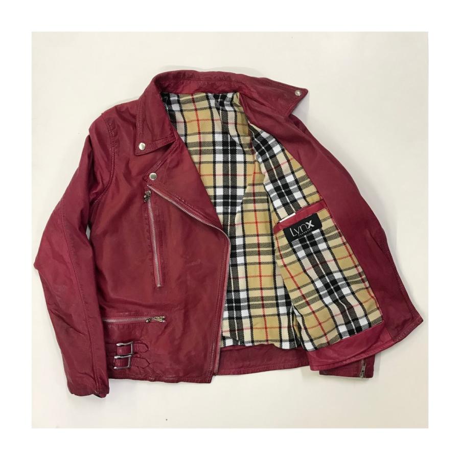 SALE 50%OFF!!!】LynX Garment / LXL-501 (W Riders jacket) Burgundy