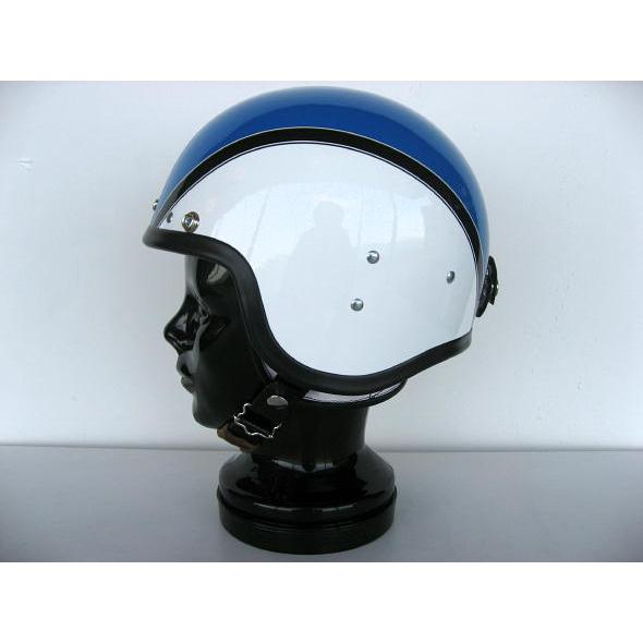 【受注オーダー】【DBMSオリジナル】【KANGOL METEOR TYPE】SPACE ROCKET （スペースロケット) WHITE×BLUE ホワイト×ブルー UK復刻ヘルメット |  | 02