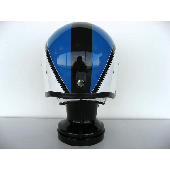 【受注オーダー】【DBMSオリジナル】【KANGOL METEOR TYPE】SPACE ROCKET （スペースロケット) WHITE×BLUE ホワイト×ブルー UK復刻ヘルメット |  | 03