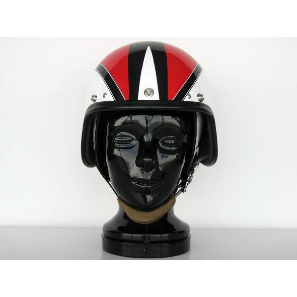 【受注オーダー】【DBMSオリジナル】【KANGOL METEOR TYPE】SPACE ROCKET （スペースロケット) WHITE×RED ホワイト×レッド UK復刻ヘルメット | 