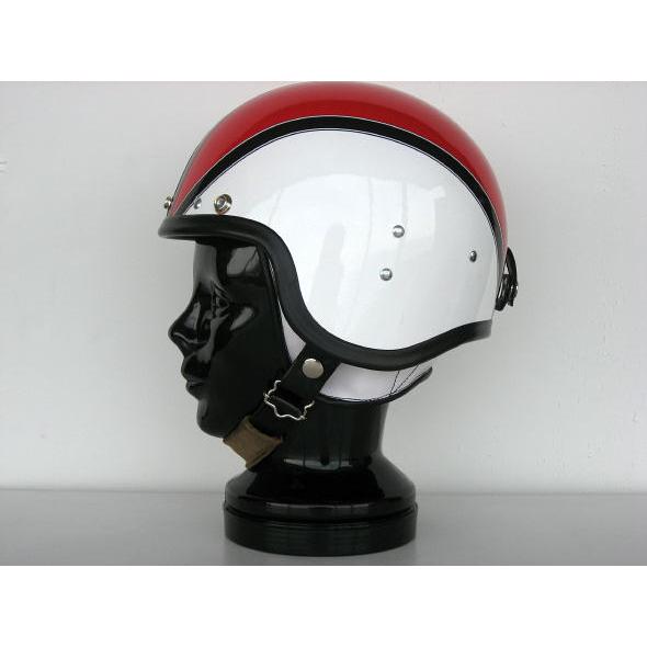 【受注オーダー】【DBMSオリジナル】【KANGOL METEOR TYPE】SPACE ROCKET （スペースロケット) WHITE×RED ホワイト×レッド UK復刻ヘルメット |  | 02