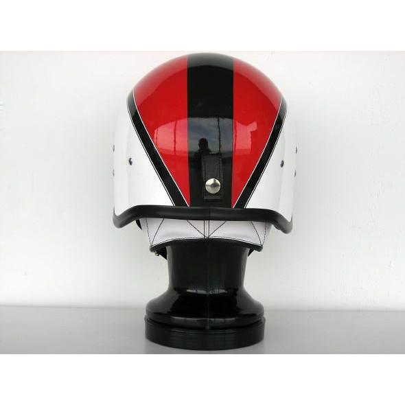 【受注オーダー】【DBMSオリジナル】【KANGOL METEOR TYPE】SPACE ROCKET （スペースロケット) WHITE×RED ホワイト×レッド UK復刻ヘルメット |  | 03