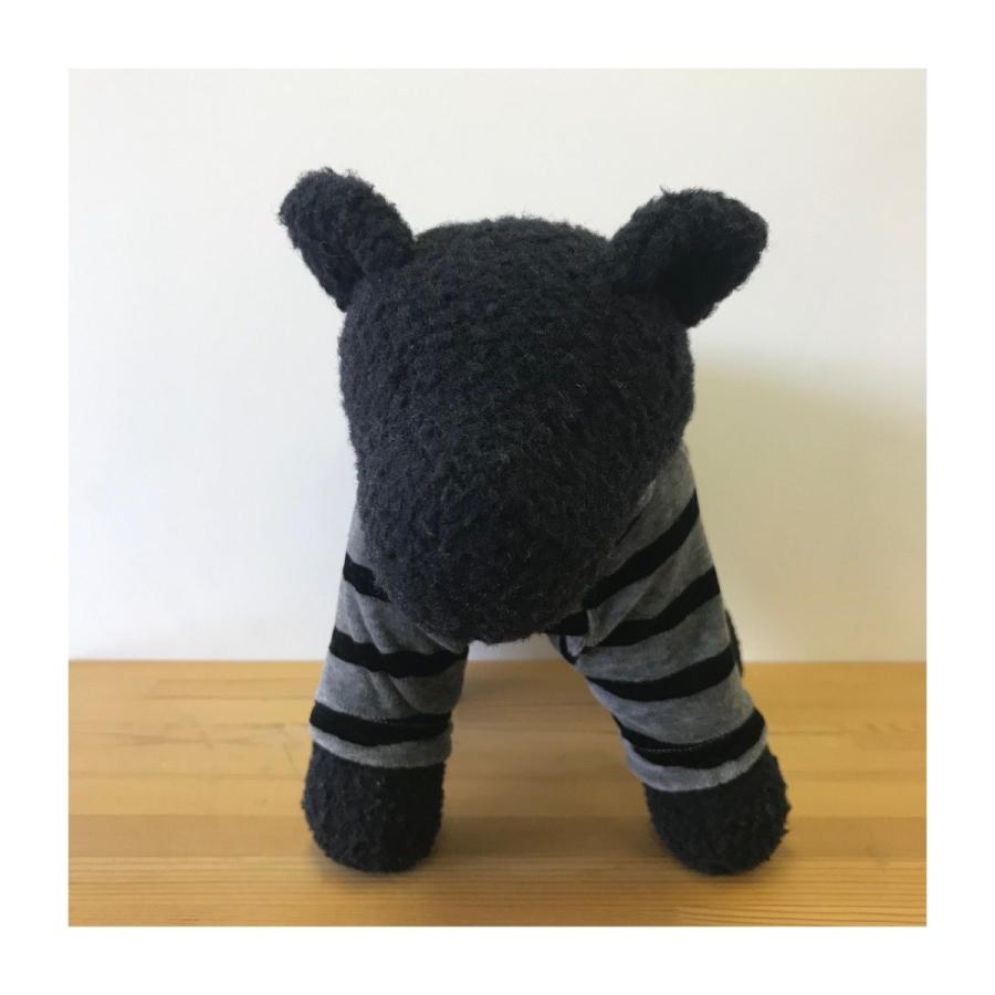 犬の服　ベロアボーダースウェット　FBM　グレー×ブラック　犬【ネコポス便可〇】 |  | 01