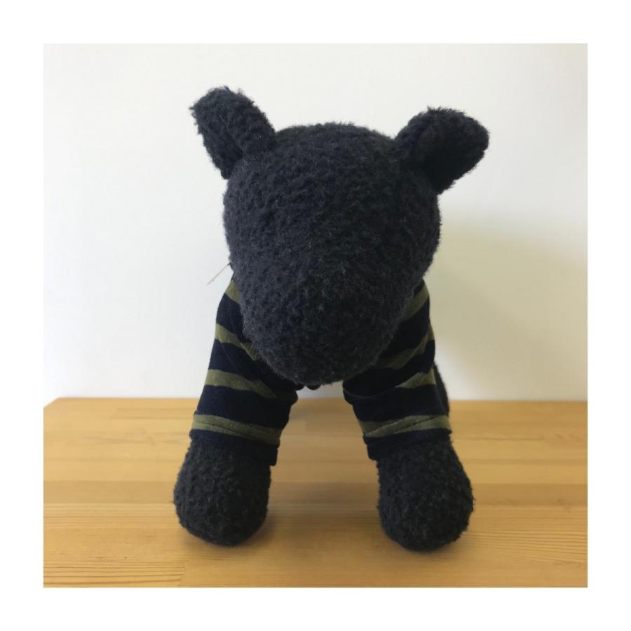 犬の服 ベロアボーダースウェット　M　ネイビー×グリーン　犬　服【ネコポス便可〇】 |  | 01