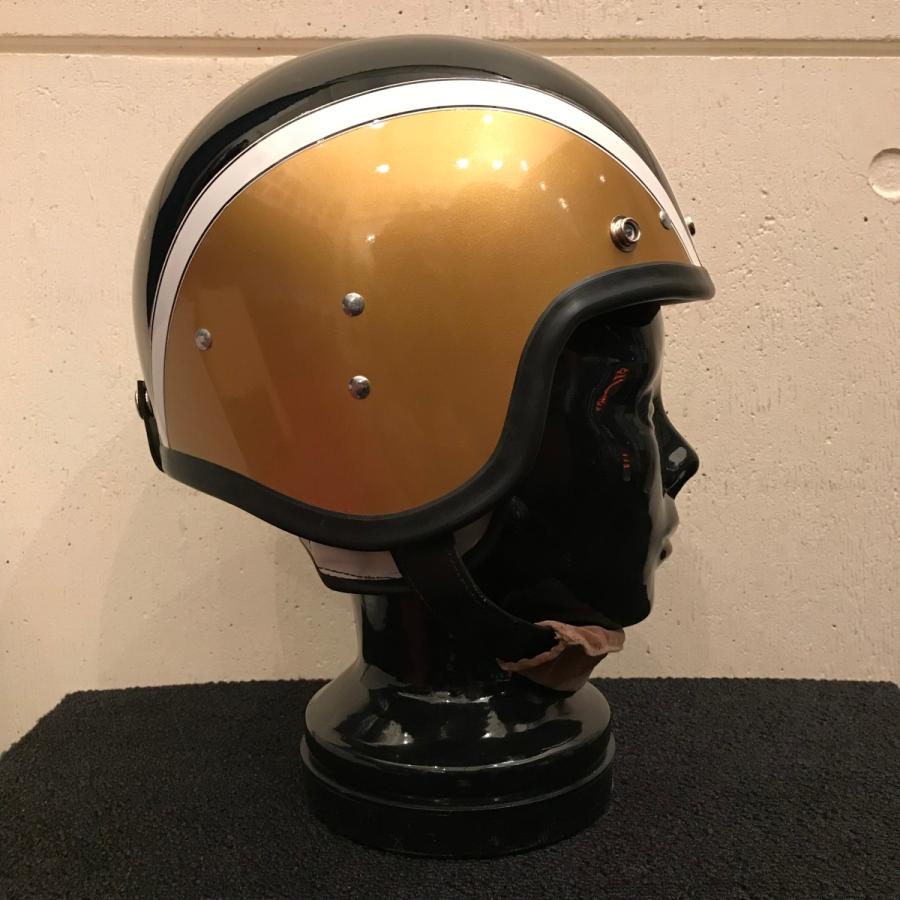 【DBMSオリジナル】SPACE ROCKET GOLD FLASH スペースロケット ゴールドフラッシュ UK復刻ヘルメット 3rdタイプ |  | 02