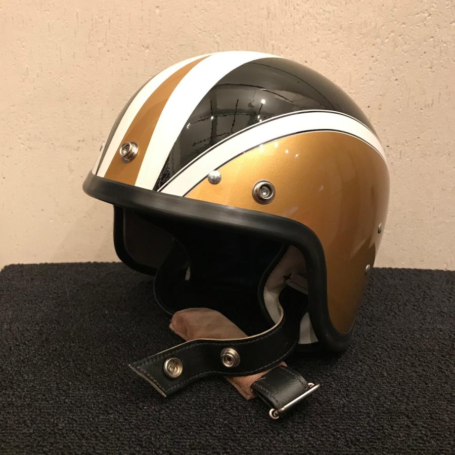 【DBMSオリジナル】SPACE ROCKET GOLD FLASH スペースロケット ゴールドフラッシュ UK復刻ヘルメット 3rdタイプ |  | 08