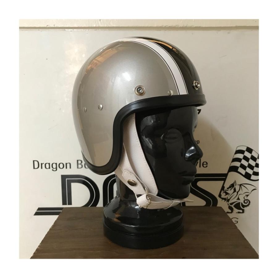 【DBMSオリジナル】STADIUM PROJECT 2 Type / ROCKET 2 (ロケット2)  SILVER× BLACK シルバー×ブラック UK復刻ヘルメット｜dbms｜06