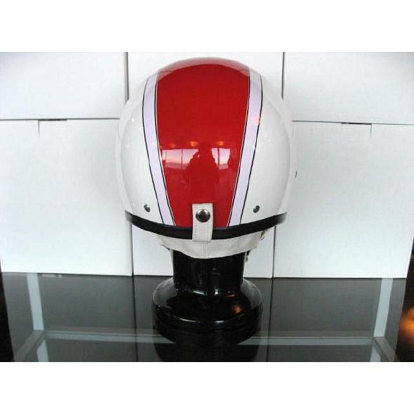 【DBMSオリジナル】STADIUM PROJECT 3 Type / ROCKET 3（ロケット3）WHITE×RED (WH LINE TAPE)  UK復刻ヘルメット |  | 02